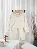 [Personalizado] Conjunto de Roupa Íntima Infantil Outono e Inverno Sem Costura Antibacteriano para Meninos e Meninas, Roupas de Bebê Classe A, Algodão Espessado para Aquecimento