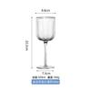 Estilo Fresco Verano Popular Hogar Vaso de Cristal Cristal Tazón para Helado Copa de Vino Tinto de Alta Gama con Degradado Cáliz