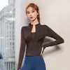 Chamarra de Fitness Estilo Otoño con Cremallera Celebridad de Internet para Mujer, Cremallera, Adelgazante, Secado Rápido, Manga Larga, Ajustada, Ropa Deportiva de Yoga, Top