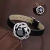 Pulseira Redonda Elegante de Zircônia Mais Vendida no Tiktok Estilo Minimalista Pedra Preciosa Versátil Cobre Puro Exclusivo Transfronteiriço para Mulheres