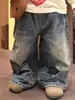 Conjunto de camisetas de manga larga de otoño para niños estilo coreano con estampado de corazón, jeans retro rotos para niños pequeños, ropa infantil elegante