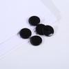 Venta al por mayor de fábrica en stock resina doble cara botones para camisas de panadería al por mayor Negro Blanco Transparente de dos ojales botones para ropa