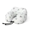 Almohada Personalizada en Forma de U de Seda Helada, Almohada Refrigerante para el Cuello, Se Puede Añadir Logo, Regalo Promocional, Almohada para Coche y Aviación, Almohada en Forma de U de Espuma Viscoelástica