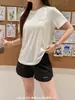 Conjunto Esportivo Feminino Nude 3.0 Ultra Fino Malha Respirável Toque Gelado Corrida Casual Versátil e Confortável Conjunto de Duas Peças