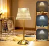 Lámpara de mesa sensible al tacto de hierro transfronteriza para dormitorio, mesita de noche, escritorio, regalo, luz nocturna ambiental vintage recargable