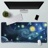 Mouse Pad Paisagem Pintura a Óleo Arte de Van Gogh Mouse Pad Grande para Mesa de Computador Borda de Bloqueio de Precisão Tapete Antiderrapante