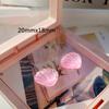 Venda quente transparente rosa dos desenhos animados urso resina acessórios DIY sapato fivela material decorativo buraco sapatos acessórios amor acessórios