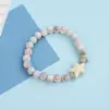 Pulseira de cerâmica de Jingdezhen por atacado antiga com miçangas popular pequena arte fresca doce nova joia de pulseira chinesa