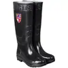 Botas de lluvia cálidas y aislantes para hombre, con suela gruesa, adecuadas para pescar, con forro adicional, duraderas e impermeables, antideslizantes, diseño de caña corta y suelas de goma engrosadas
