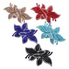 Nuevos Parches de Tela con Forma de Orquídea de Cristal y Pedrería para Zapatos, Sombreros, Accesorios de Ropa para Mujer de Gama Alta, Venta al por Mayor