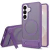 Adecuado para Sams26 Dos en Uno Sensación de Piel S25Edge Soporte Magnético Invisible Funda para Teléfono Móvil 24Ultra Cubierta Protectora