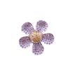 Flores de cinco pétalas com diamantes e strass fofas criativas decorações de interior de carro clip para saída de ar de carro feminino perfume aromaterapia