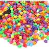 Cuentas Acrílicas Multicolor Multiestilo de Agujero Grande Planas, Cuentas de Barril Facetadas Mate, Materiales para Manualidades de Cuentas DIY para Cadenas de Teléfono