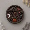 Bandeja de almacenamiento para rejilla de cristal de madera hecha a mano, compartimentos múltiples, soporte de exhibición para colección de gemas y minerales, bandeja de almacenamiento de cristal de madera