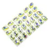 Wei Chen fondo plano forma de gota hebilla plana material de vidrio de cristal DIY cosido a mano taladro ropa zapatos cosido taladro doble agujero
