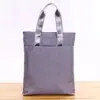 Bolsa Vertical de Lona Estilo Coreano para Hombres y Mujeres, Maletín de Moda con Cremallera, Bolsa de Documentos de Algodón, Bolso de Hombro
