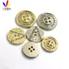 Botones de Aleación Metálica de Dos Agujeros y Cuatro Agujeros Cosidos a Mano Botones de Diamante de Dos Agujeros para Abrigo Cortavientos Cárdigan de Hombres y Mujeres Botones de Pedrería