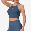 Chaleco de Yoga de Alta Gama para Mujer con Tirantes Finos, Hermoso Diseño en la Espalda, Top con Sujetador Push-Up, Usable como Ropa Exterior, con Almohadillas en el Pecho, Sujetador Deportivo a Prueba de Impactos