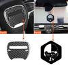 Adecuado para modificación interior de Dodge Challenger embellecedor central del volante accesorios decorativos de fibra de carbono Challenger