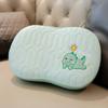 Almohada de látex de seda de hielo, núcleo de almohada para niños, protección cervical súper suave, almohada de espuma viscoelástica para la siesta, almohada baja para estudiantes, almohada para dormir en verano