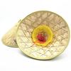 Venta Directa de Fábrica Sombrero de Flor de Plástico Vietnamita Sombrero de Sol Anti-UV para Recoger Té Sombrero de Lluvia Sombrero de Pescador con Flor