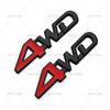 4wd metal pequeno adesivo 3D tridimensional etiqueta de decoração de carro 4WD quatro rodas motriz logotipo modificado adesivo de carro