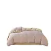 Estilo minimalista nuevo juego de cuatro piezas de gasa de doble capa transpirable 100% algodón para dormitorio, ropa de cama de dos tonos estampada estilo INS 100% algodón