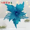 Flores Navideñas de Simulación Cabezas Adornos Dorados Rojos Decoración Navideña Accesorios para Corona de Navidad Flores Navideñas Hechas a Mano DIY