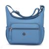 Bolsa Feminina Grande Capacidade 2025 Nova Moda Casual Ombro Transversal Pano Cor Sólida Mulheres de Meia-idade Bolsa de Mãe