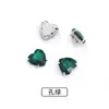 Coração de Pêssego Vendido Quente na Fronteira, Diamantes de Garras Costurados à Mão, Diamantes de Cristal de Vidro Feitos à Mão, Diamantes de Coração, Diamantes de Fundo Pontiagudo, Materiais para Roupas, Diamantes de Garras de Quatro Cantos