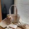 Bolso de Mano Nuevo Estilo Primavera 2026 con Patrón de Lichi para Mujer, Bolso Tote Grande de Capacidad para Viajes, Bolso de Hombro de Nicho de Lujo Ligero de Alta Gama