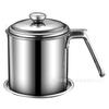 Olla para Filtrar Aceite de Acero Inoxidable 304, Taza para Filtrar Aceite, Taza Separadora de Aceite, Separador de Residuos de Aceite con Malla Filtrante, Tanque de Almacenamiento de Aceite, Botella de Aceite
