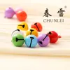 Accesorios de Campana para Mascotas de Colores Caramelo de 18 mm Colgante de Decoración Navideña Campana Grande Llavero Japonés Pintado Colgante