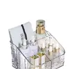 Caja de Almacenamiento de Cosméticos de Lujo Ligero Escritorio Tocador Labial Productos para el Cuidado de la Piel Acrílico Onda de Agua Estante de Almacenamiento de Gran Capacidad