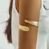 Adornos Transfronterizos Europeos y Americanos Estilo Étnico Aleación Brazalete Abierto Espiral Estilo Punk Forma de Serpiente Forma Geométrica Brazalete Largo Brazalete para el Brazo