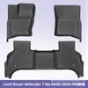 Adecuado para Land Rover Defender 110S 20-25 Alfombrillas de Piso y Alfombrilla de Maletero 3D para Todo Clima de TPE