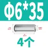 Acero Inoxidable 304 Rosca Interna Pasador Cilíndrico GB120 Pasador de Localización Pasador de Unión Rango Completo Pasador de Fijación 412*6X60