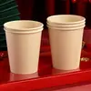 Copos de papel de casamento banquete de casamento engrossado copos de casamento descartáveis casamento em casa copos de água festivos vermelhos suprimentos de casamento