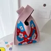 Bolso Chaleco Bolso Chaleco Bolso de Mano Tejido Casual Bolso de Mano Contraste de Color Ajedrez Bolso de Mano Coreano de Lujo Ligero