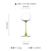 Copos Coloridos de Alta Qualidade para Vinho de Frutas Doméstico, Taças de Cristal Específicas para Bar, Copos de Cocktail Kesen, Copos de Mistura