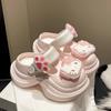 Zuecos de Verano para Mujer Antideslizantes de Suela Gruesa para Exteriores, Zuecos de Gato para Interior, Sandalias Mary Jane para Playa, Zuecos para Mujer