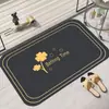 Alfombra Antideslizante para Baño Transfronteriza, Felpudo para Entrada de Inodoro, Alfombrilla Absorbente de Secado Rápido para Suelo de Puerta de Baño, Felpudo Doméstico de Tierra de Diatomeas
