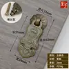 Chengyu Estilo Chino Nuevo Manija Pequeña para Puerta de Armario Ruyi Manija de Cajón Cobre Puro Herrajes de Cobre Manija de Caja de Joyería Ferretería para Muebles
