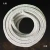 Cuerda trenzada redonda de silicato de aluminio ignífuga resistente a altas temperaturas, tira de sellado para puerta de horno de fibra cerámica, cuerda de amianto para horno de cocción