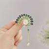 Broche Pipa Estilo Antigo, Toque de Luxo Leve e Sofisticado, Broche Floral de Luxo Leve, Broche de Pérola, Acessórios de Vestuário, Joias Femininas