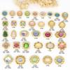 Cuentas de Oro Antiguas, Cuentas de Transferencia de Calabaza, Accesorios para Pulsera con Piedra Ojo de Gato Incrustada, Accesorios para Pulsera, Accesorios Espaciadores de Cuentas al Por Mayor