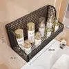 Estante de Baño Estante de Pared para Baño Sin Taladro Cesta Colgante de Almacenamiento para Lavabo de Inodoro