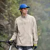 Camiseta de Manga Larga de Color Sólido Retro de Secado Rápido para Hombre Woodpecker Primavera y Otoño 2025 Holgada Deportiva Protectora Solar Camiseta Base Superior