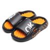 Explosiones Transfronterizas Bolsa de Compras de Una Sola Palabra Verano Deportes Talla Grande Ropa de Exterior para Hombre Suela Antideslizante de Masaje Chanclas de Playa