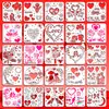 Transfronterizo Nuevo Tema de San Valentín Festivo Globo en Forma de Corazón Flecha de Cupido Recorte Pintura Plantilla Popular de Temu